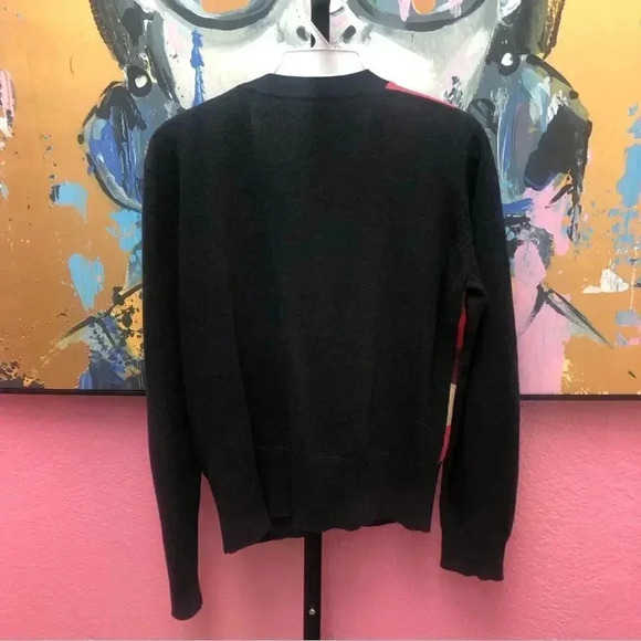 CAbi Style #171 Womens Argyle Front Pocket Long Sleeve Button Front Cardigan - Picture 7 of 7